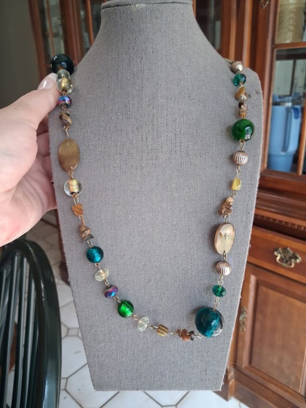 40 inch beaded necklace